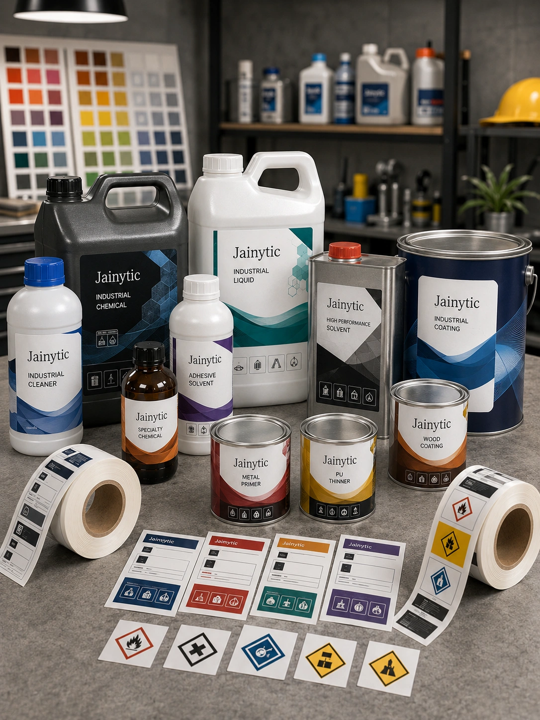 Chemical and Paint Packaging Labels